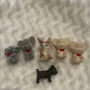 Assorted Small Pet Figurines Set of 6